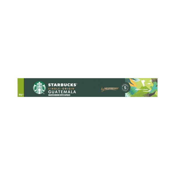 Starbucks Guatemala Single-Origin Coffee 5, Nespresso-kompatibel, 10 Aluminium-Kaffeekapseln, 52 Gramm